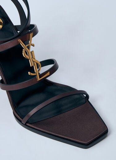 カサンドラ ウェッジ Saint Laurent カサンドラ ウェッジ ブラウン sla0259024