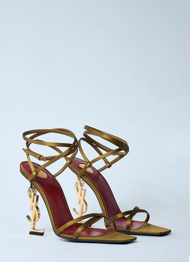 Opyum Heel Sandals Saint Laurent Opyum Heel Sandals Gold sla0259029