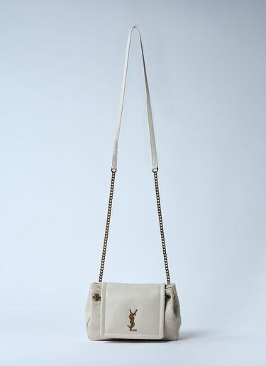 Saint Laurent Mini Nolita Crossbody Bag Cream sla0259084