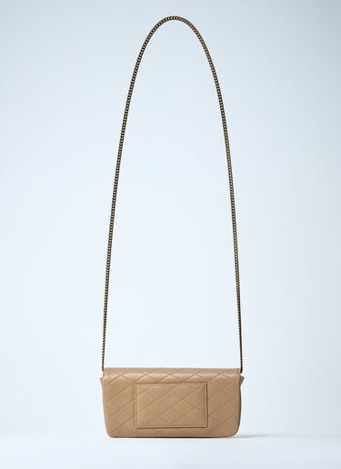 Gaby Chain Phone Holder Saint Laurent Gaby Chain Phone Holder Beige sla0259086