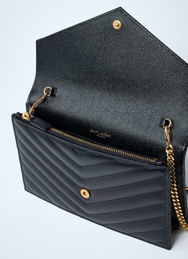 Cassandre Envelope Chain Wallet Shoulder Bag Saint Laurent Cassandre Envelope Chain Wallet Shoulder Bag Black sla0259122