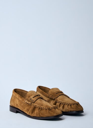 Saint Laurent Le Loafer Supple Brown sla0260030