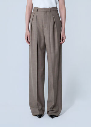 Saint Laurent 羊毛 chinÃ© 长裤  米色 sla0260073