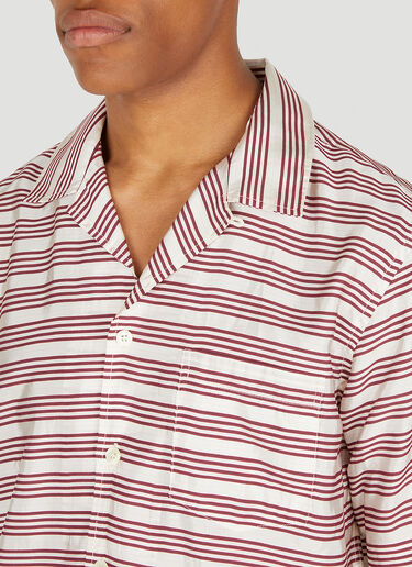 Orson Stripe Shirt Soulland Orson Stripe Shirt Red sld0149007