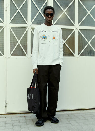 Space Available Inner Space Long-Sleeve T-Shirt White spa0354010