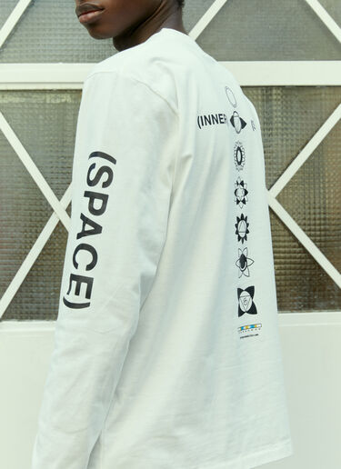 Space Available Inner Space Long-Sleeve T-Shirt White spa0354010