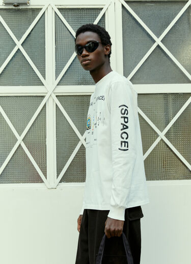 Space Available Inner Space Long-Sleeve T-Shirt White spa0354010