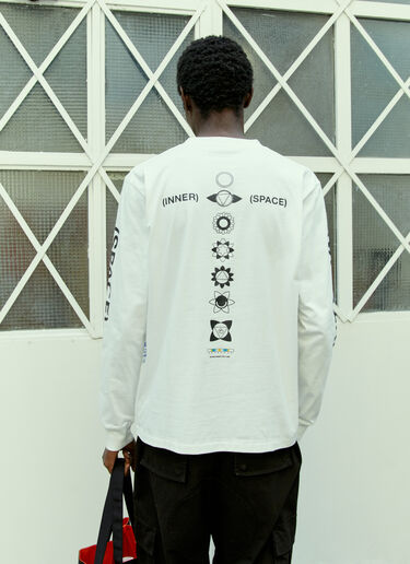 Space Available Inner Space Long-Sleeve T-Shirt White spa0354010