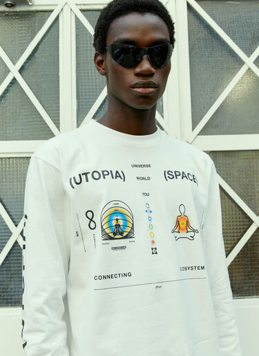 Space Available Inner Space Long-Sleeve T-Shirt White spa0354010