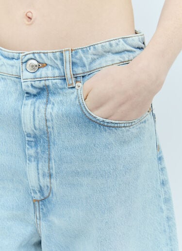 Sportmax 와이드 레그 진 블루 spx0256008