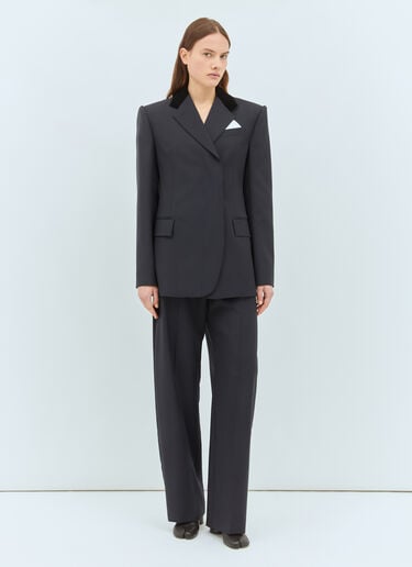 Sportmax Stretch Wool Tailored Blazer Navy spx0258012