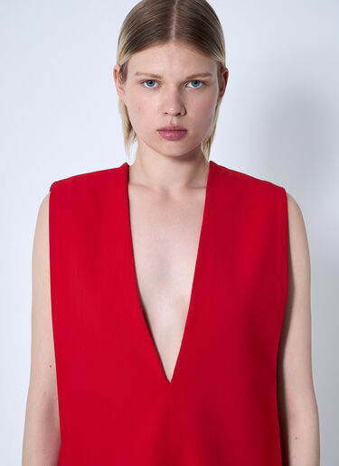 Sportmax ベルト付きプランジミニドレス  レッド spx0260010