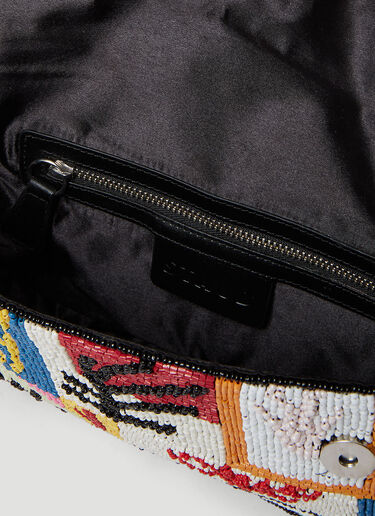 Tommy Beaded Shoulder Bag Staud Tommy Beaded Shoulder Bag Black std0253005