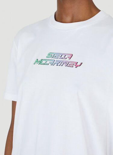 High Frequency Gel Logo T-Shirt Stella McCartney High Frequency Gel Logo T-Shirt White stm0247004