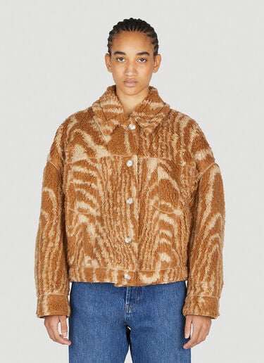 Woodgrain Teddy 夹克 Stella McCartney Woodgrain Teddy 夹克 棕色 stm0253002