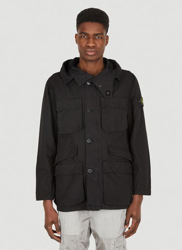 Hooded Field Jacket Stone Island Hooded Field Jacket Black sto0148019