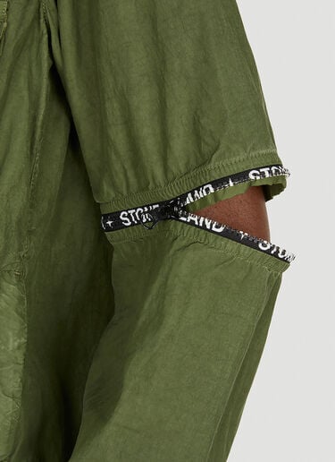 Zipped Elbow Overshirt Jacket Stone Island Zipped Elbow Overshirt Jacket Green sto0148024