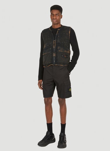 Mesh Sleeveless Jacket Stone Island Mesh Sleeveless Jacket Black sto0148032