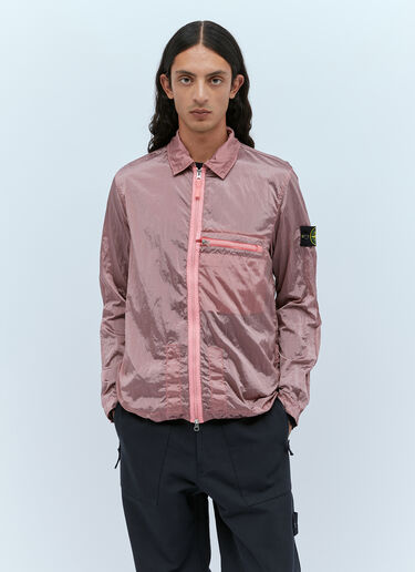 再生尼龙衬衫外套 Stone Island 再生尼龙衬衫外套 粉色 sto0152028