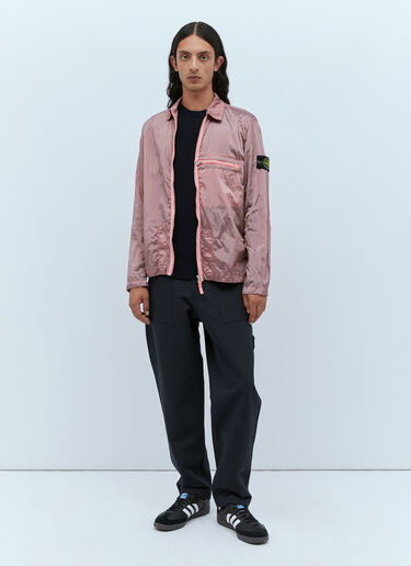 再生尼龙衬衫外套 Stone Island 再生尼龙衬衫外套 粉色 sto0152028