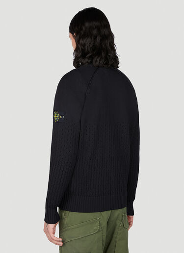 Compass 贴饰拉链针织衫 Stone Island Compass 贴饰拉链针织衫 黑色 sto0152050