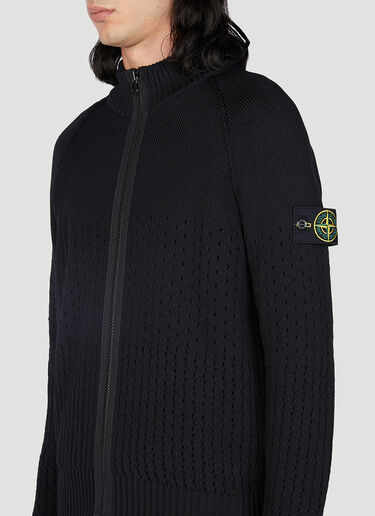 Compass 贴饰拉链针织衫 Stone Island Compass 贴饰拉链针织衫 黑色 sto0152050