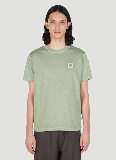 컴퍼스 패치 티셔츠 Stone Island 컴퍼스 패치 티셔츠 그린 sto0152071