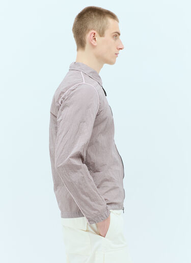 Logo Patch Crinkle Overshirt Stone Island Logo Patch Crinkle Overshirt Pink sto0156051