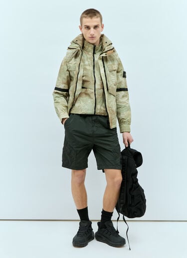 Stone Island Logo Patch Shorts Green sto0156059