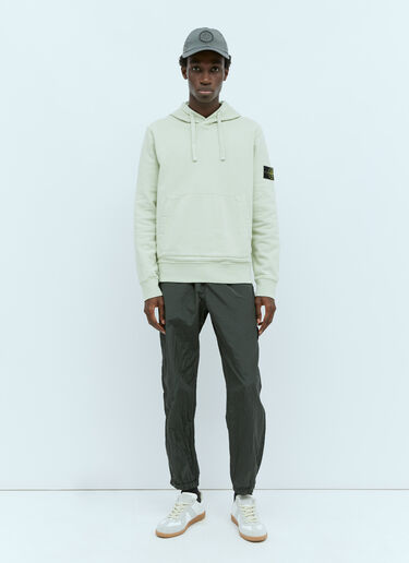 로고 패치 후드 맨투맨 Stone Island 로고 패치 후드 맨투맨 그린 sto0156064