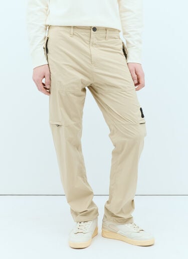 Logo Patch Cargo Pants Stone Island Logo Patch Cargo Pants Beige sto0156093