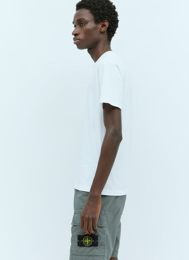 로고 프린트 티셔츠 Stone Island 로고 프린트 티셔츠 화이트 sto0156100