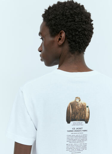Stone Island 로고 프린트 티셔츠 화이트 sto0156100