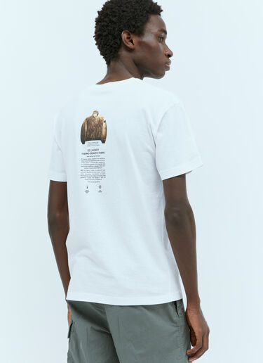 로고 프린트 티셔츠 Stone Island 로고 프린트 티셔츠 화이트 sto0156100