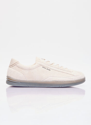 Rock Suede Sneakers Stone Island Rock Suede Sneakers Cream sto0156112