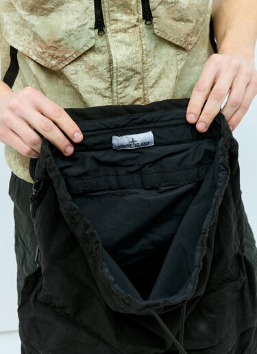 帆布双肩包 Stone Island 帆布双肩包 黑色 sto0156122