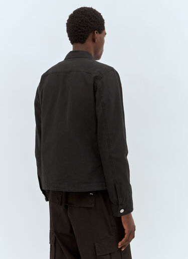 帆布衬衫外套 Stone Island 帆布衬衫外套 黑 sto0158033
