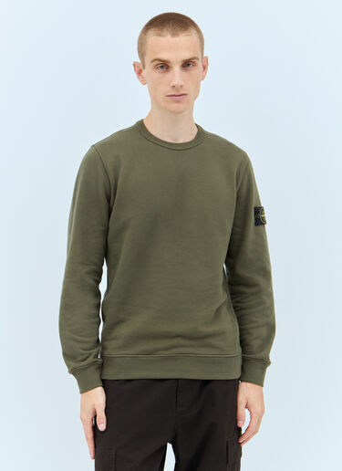侧面罗纹运动衫 Stone Island 侧面罗纹运动衫 绿色 sto0158048