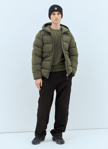 Stone Island 侧面罗纹运动衫 绿色 sto0158048