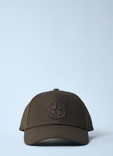 徽标贴饰棒球帽 Stone Island 徽标贴饰棒球帽 绿色 sto0158057