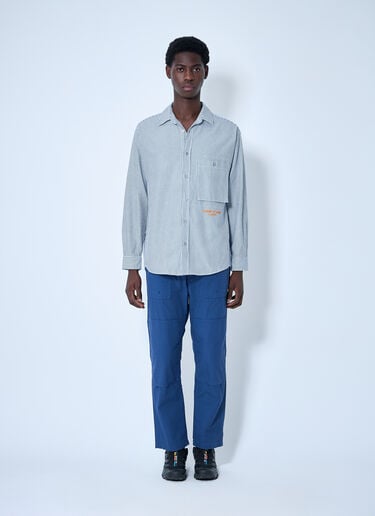 Stone Island 마리나 스트라이프 셔츠  블루 sto0160002