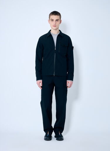 Stone Island Ghost Jacket With Logo Patch Black sto0160008