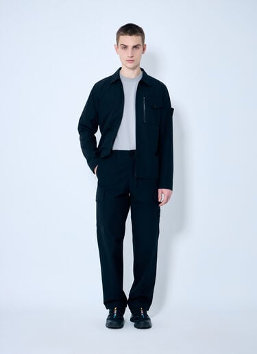 ロゴパッチ付きゴーストコットンパンツ Stone Island ロゴパッチ付きゴーストコットンパンツ ブラック sto0160018