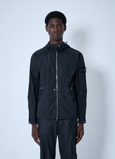 Stone Island 短款派克夹克  黑色 sto0160032