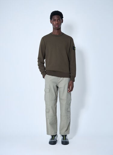 Stone Island ロゴモチーフスウェットシャツ  グリーン sto0160048