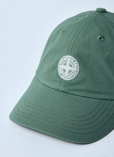 Stone Island 徽标图案棒球帽 绿色 sto0160054