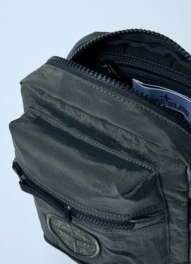 Stone Island 徽标贴饰斜挎包  绿色 sto0160063
