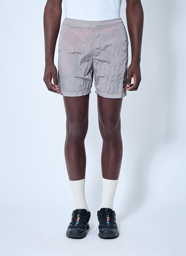 Stone Island Logo Patch Shorts Pink sto0160066