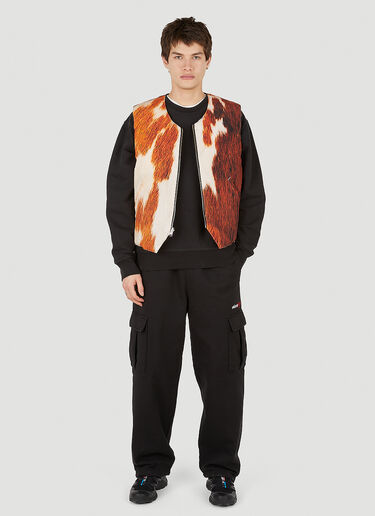 Cowhide Quilted Gilet Jacket Stüssy Cowhide Quilted Gilet Jacket Brown sts0152003