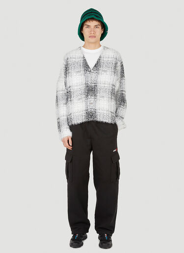 Hairy Plaid Cardigan Stüssy Hairy Plaid Cardigan Grey sts0152010